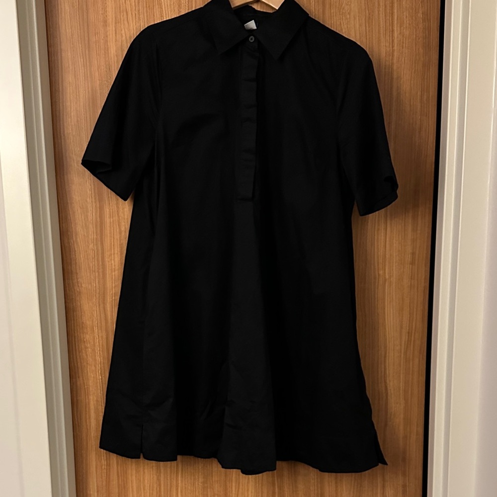 Old Navy Black Mini Shirt Dress